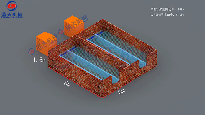 两台12P花椒烘干池